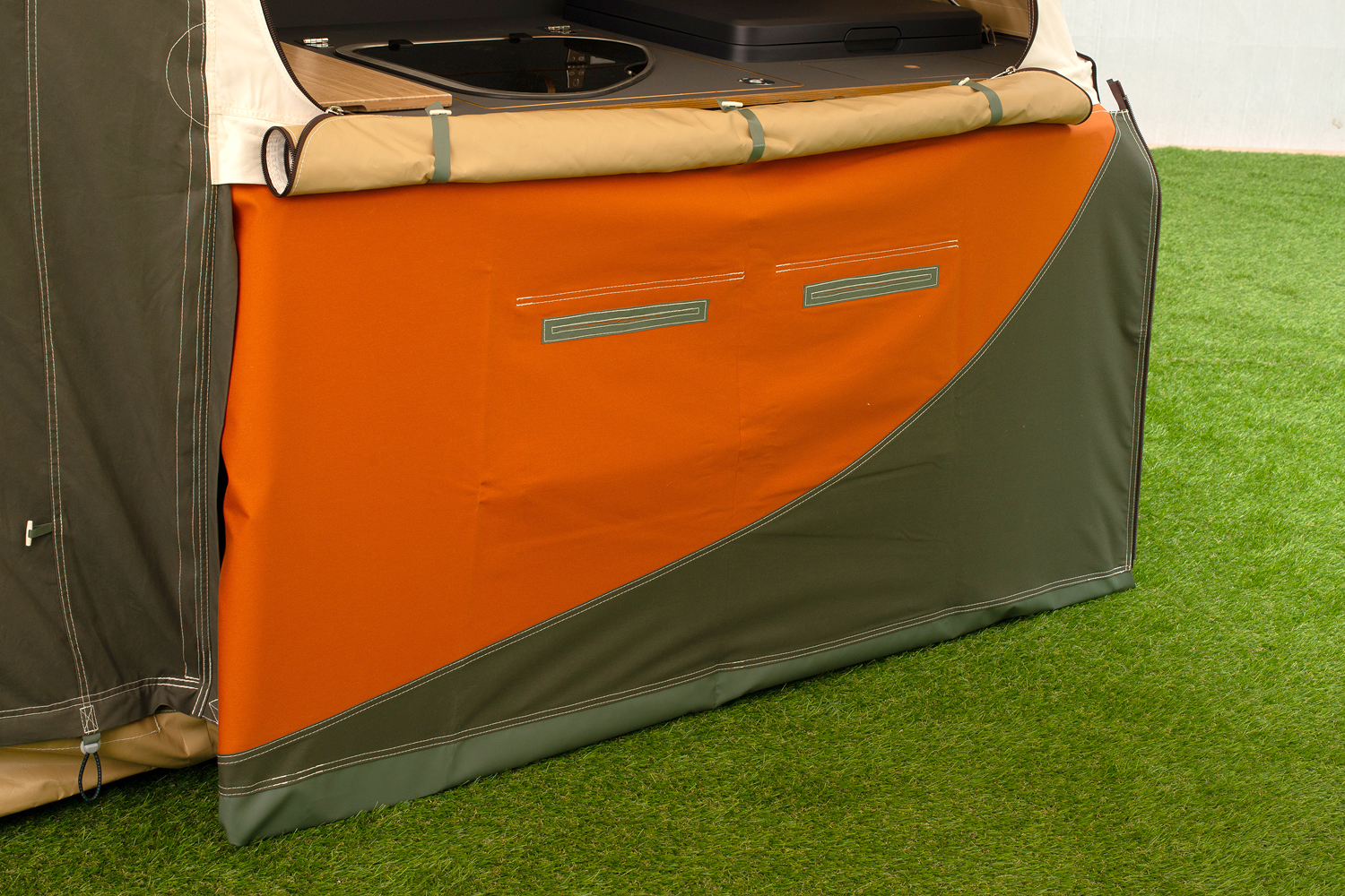 Kyte trailer skirt to protect the underside – configurator